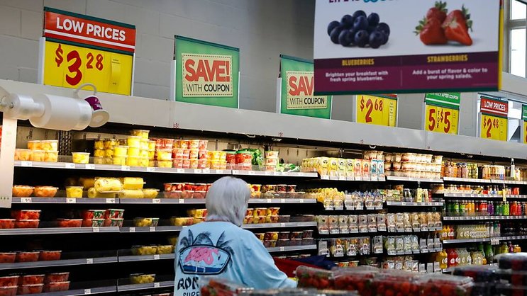 Sur un mois, l'indice des prix à la consommation a augmenté de 0,2%, contre 0,5% en janvier, selon le département américain du Travail. (archive)