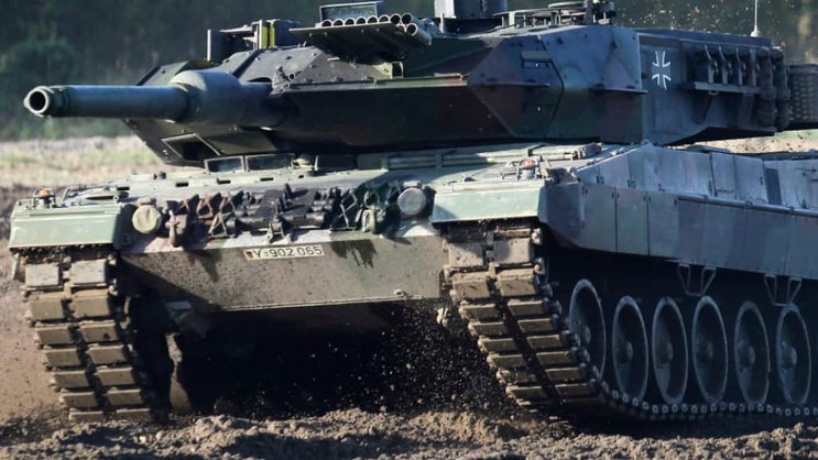 L'Ukraine, qui est devenue la troisième destination d'armement dans le monde, a notamment reçu des chars Leopard 2 de l'Allemagne (archives).
