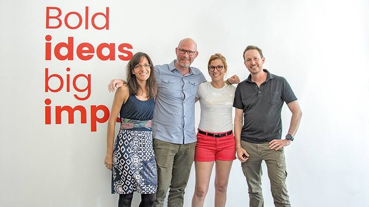 Les quatre dirigeants de Creatives: Dorotea Coi, Philip Baertschi, Azizah Boo et Mathieu Fouvy.