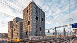 Le Crédit Agricole s’est installé en 2018 à Genève Pont-Rouge, à quelques kilomètres du centre-ville.