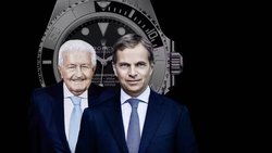 Les acteurs de la méga-transaction horlogère: Jörg Bucherer (g.) et Jean-Frédéric Dufour.