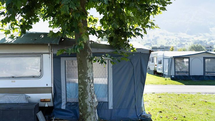 La demande pour les terrains de camping, notamment, a progressé en 2023 (archives).