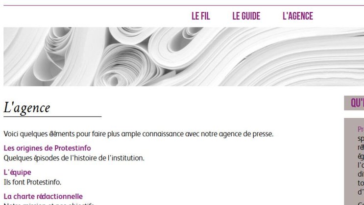 Le Conseil exécutif de la Conférence des Églises réformées romandes (CER) dément toute volonté de censurer Protestinfo (image d'illustration).