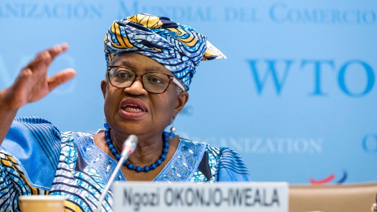 La directrice générale de l'Organisation mondiale du commerce (OMC) Ngozi Okonjo-Iweala demande aux membres d'oeuvrer pour diminuer les effets de la guerre au Moyen-Orient pour le commerce mondial.