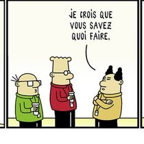 Le dessinateur américain Scott Adams a revisité le principe de Peter en «principe de Dilbert» ou quand ce sont les incompétents
