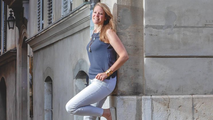 Geneve, le 15 juin 2022. Portrait de Anna Bory de chez Miloo. � Magali Girardin