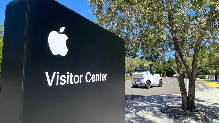 Au centre d'accueil des visiteurs d'Apple au siège de l'entreprise à Cupertino, en Californie.