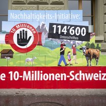 L'initiative "Pas de Suisse à 10 millions" a été déposée en avril 2024 (archives).