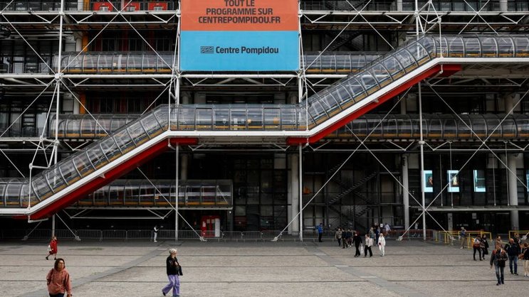 Le Centre Pompidou, à Beaubourg, est fermé pour cinq ans depuis lundi. Il sera rénové.