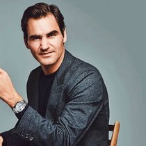 Le roi Roger Federer porte la reine des marques horlogères, Rolex.