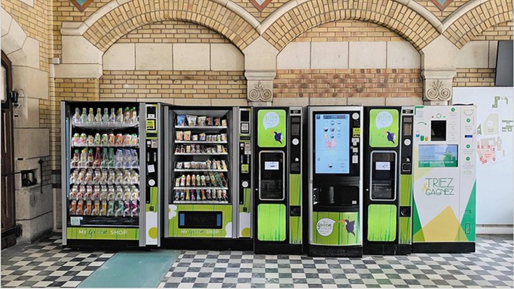 Les distributeurs de My Green Shop vont bientôt écumer des écoles et entreprises romandes.