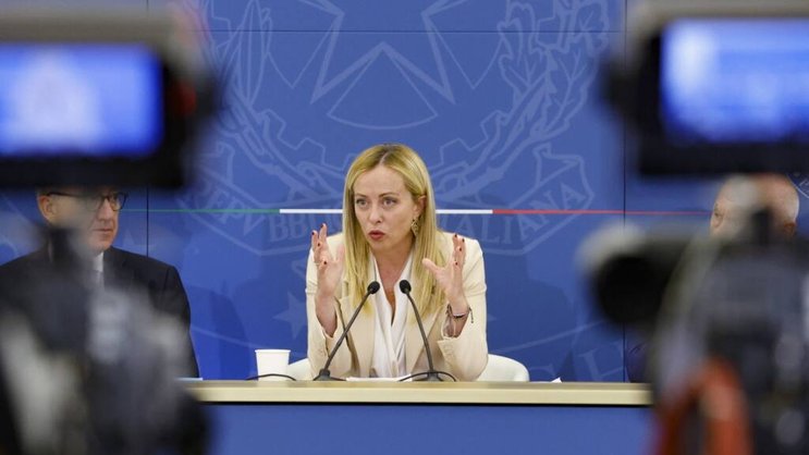 Malgré ce recul surprise du PIB trimestriel, le gouvernement de Giorgia Meloni prévoit toujours une hausse du PIB de 1% pour l'ensemble de l'année. (EPA/FABIO FRUSTACI)