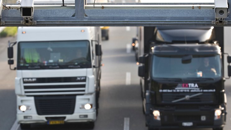 Actuellement, 90% des poids lourds se trouvent dans la catégorie de redevance la moins chère (archives).