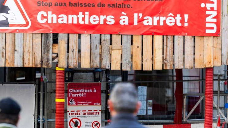 Le secteur de la construction demeure de loin le plus sinistré en 2025, devant la restauration et le commerce de détail. (archive)