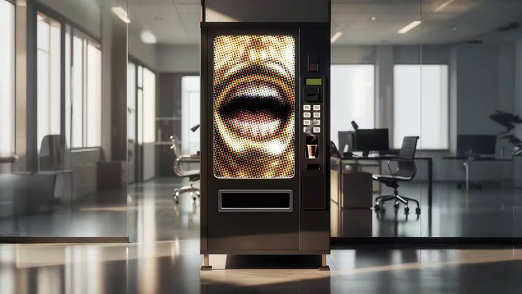 Commérages autour de la machine à café: ici, les employés échangent des nouvelles, positives et négatives. (Cette illustration a été générée par un modèle d'IA, puis vérifiée et finalisée par un humain.)