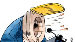La caricature de l'année se réfère au discours de Donald Trump à l'ONU.