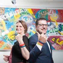 Diane Masmejan-Borcard, formatrice, et Christian Chenaux, directeur de Securitas Direct.