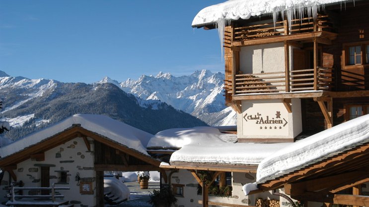 Le Chalet d’Adrien en hiver.
