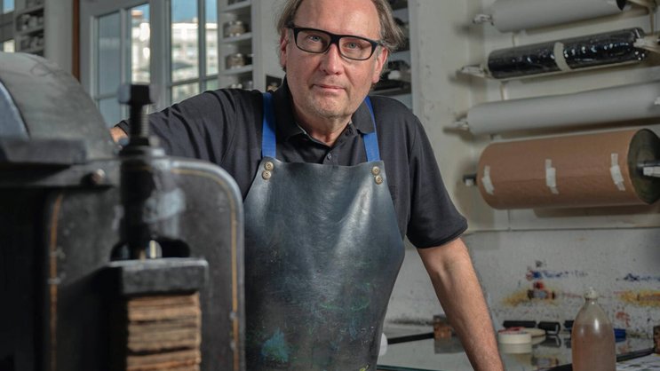 Depuis trente ans, Raynald Métraux multiplie des œuvres d’art sur papier. Sa technique fétiche, c’est la lithographie.