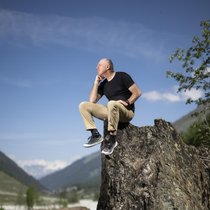 Vincent Bieri, à Zinal (VS), reste un passionné de montagne malgré  un grave accident de ski au Groenland en 2024.