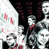 Ils ont des clients dans plus de 60 pays: Devis Lussi (à g.), Thomas Inhelder, Lars Mangelsdorf, Melanie Gabriel et Philippe Sahli.
