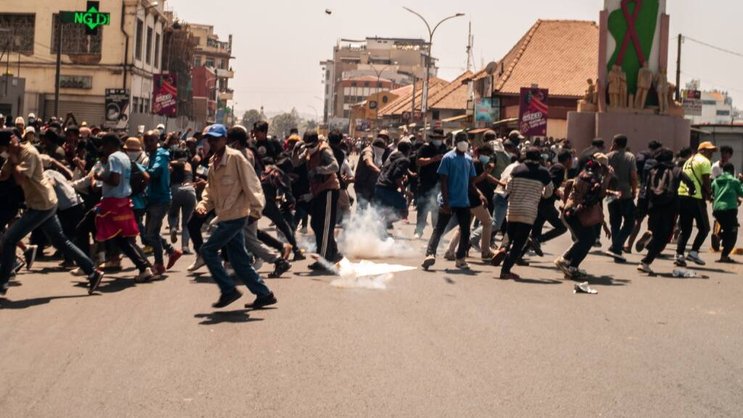A Tananarive, les manifestations ont commencé dès la semaine passée (Archives).