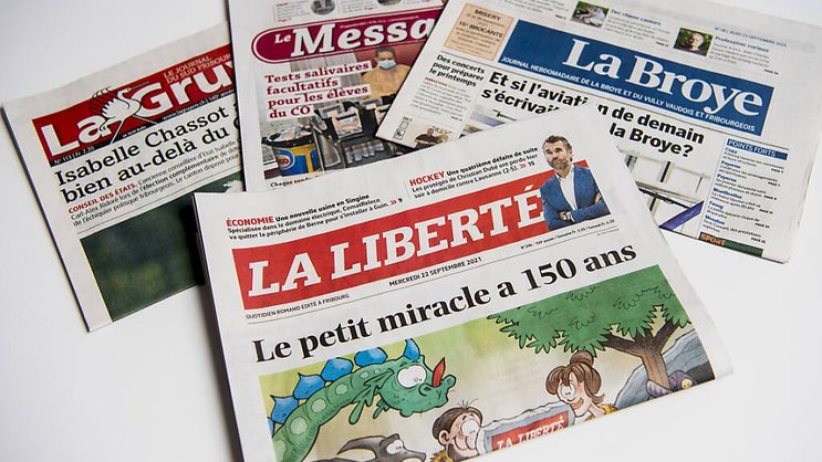 Les mesures adoptées par le Conseil d'Etat fribourgeois visent à augmenter la capacité d’investissement des médias régionaux "dans le contexte de la transition numérique et à renforcer 
la formation aux médias" (archives).