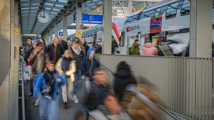 Les CFF ont enregistré un taux d'affluence record en 2025, avec 1,43 million de passagers (image d'illustration).