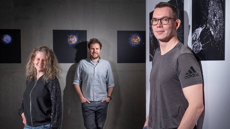 L’équipe de management de Nanolive (de g. à dr.): Lisa Pollaro (Chief Marketing Officer), Yann Cotte (CEO) et Mathieu Fréchin (AI and Biology Director).