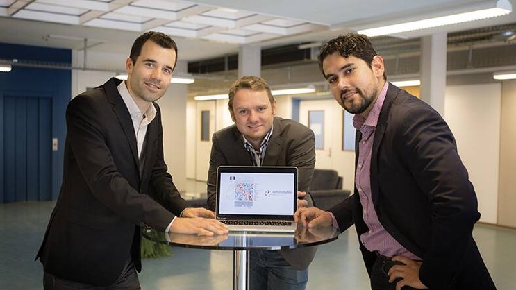 (de g. à d.): Pedro Faustino, Matthew Hall et Miguel Barreto, les cofondateurs de SimplicityBio.