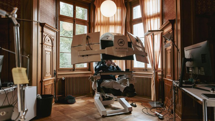 Pascal Kaufmann, fondateur et CEO de la Fondation Mindfire, dans son bureau à Zurich. Son but? La création d’une IA accessible à tous, de niveau humain, capable de faire progresser la recherche de pointe au profit de l’humanité.