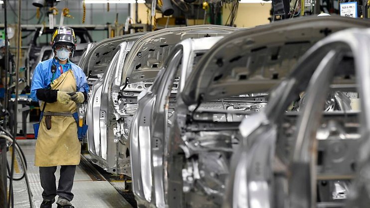L'ensemble des 28 lignes de production dans les 14 usines japonaises de Toyota et de ses filiales s'arrêteront à partir de mercredi après-midi et jusqu'à jeudi (archives).