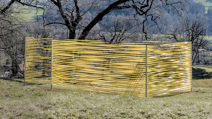 L’œuvre de l’artiste Anne Blanchet «Lumen XXV» incite à s’interroger sur les rapports entre l’homme et la nature.