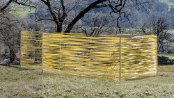 L’œuvre de l’artiste Anne Blanchet «Lumen XXV» incite à s’interroger sur les rapports entre l’homme et la nature.