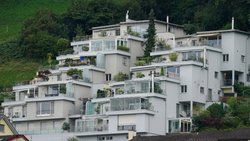 Lotissement en terrasses en Suisse.
