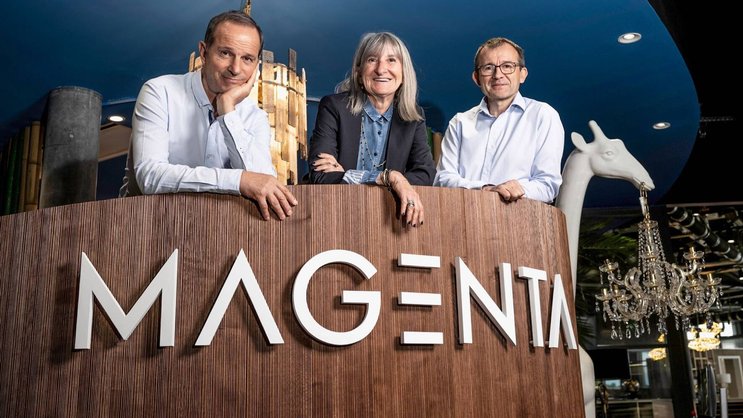 Dans les starting-blocks. Mario Di Pietrantonio (président), Marie-Laure Dalon (directrice du développement) et Laurent Mineau (directeur général) lanceront Magenta EKO le 28 juin prochain.