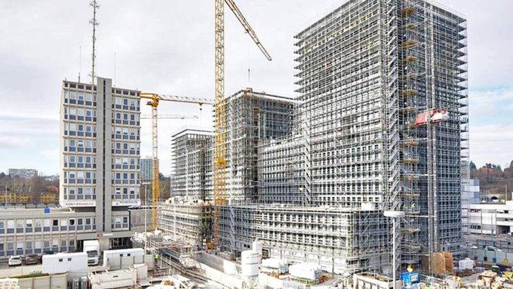 La première pierre du futur quartier du Pont Rouge, à Genève, avait été posée à la fin du mois d’août 2017.