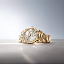 Depuis 1956, la Rolex Day-Date est un symbole de prestige et de précision (sur la photo, la Day-Date 40).