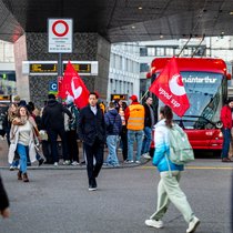 Les chauffeurs de bus de Winterthour ont fait grève mardi matin.