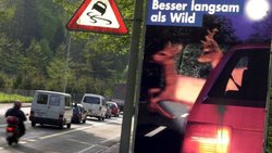 La police municipale de Zurich faisait campagne avec de telles affiches pour inciter à la prudence (archives)