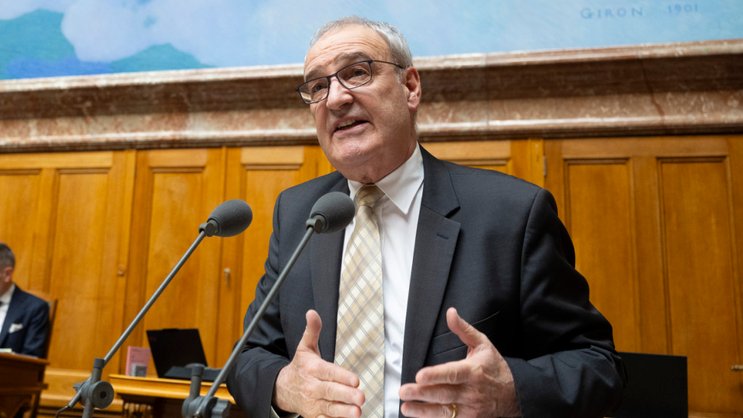 A l'unanimité, le National a suivi le ministre de l'économie Guy Parmelin en acceptant la réforme de l'approvisionnement économique du pays (archives).