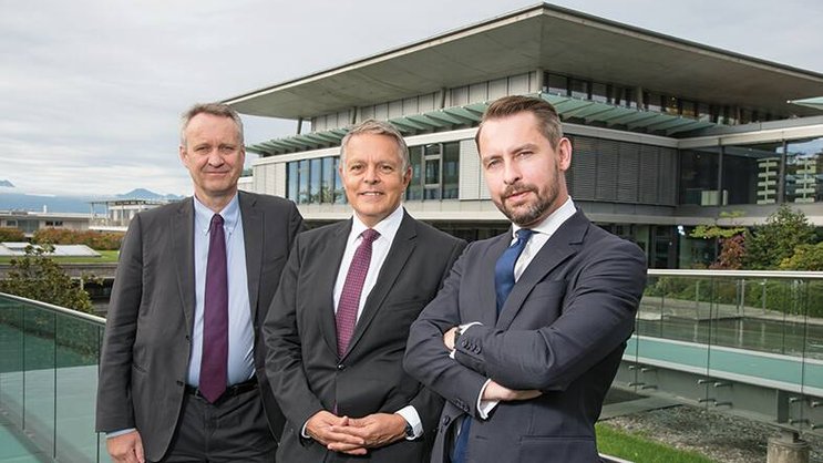 Vincent Dousse, Claude Romy et Cyril Schaer (de g. à dr.), membres fondateurs et secrétaire général de l’association.