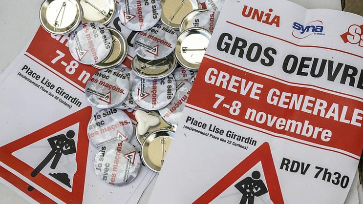 C'est parti pour deux journées de mobilisation pour les maçons romands (archives).