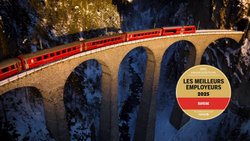 Le viaduc de Landwasser, dans les Grisons, est célèbre dans le monde entier. Les employés des Chemins de fer rhétiques sont fiers de pouvoir passer leurs journées de travail sur cette ligne.