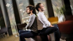 Les deux cofondateurs d’Emissium: Rafael Castro-Amoedo (à dr.), CEO, et Alessio Santecchia, CTO.