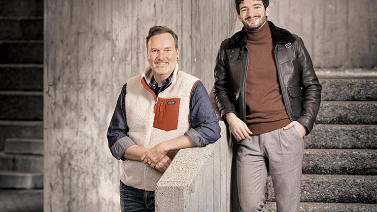 Le tandem: Michel Jeanneret, rédacteur en chef, et Thomas Deléchat, Product Owner et responsable du Creative Lab.