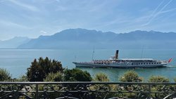 Vue à couper le souffle depuis l'Hôtel des Trois Couronnes.