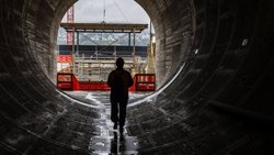 Si l'activité a repris dans le bâtiment l'an dernier, le génie civil n'est encore pas sorti du tunnel. (archive)