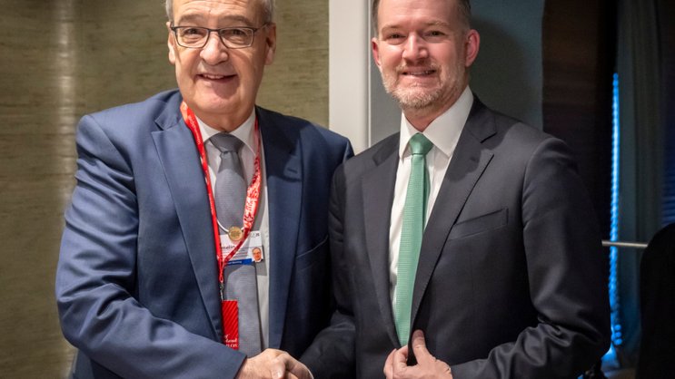 Le représentant américain au commerce, Jamieson Greer (à droite), a ouvert deux enquêtes contre la Suisse pour pratiques commerciales déloyales (archives).