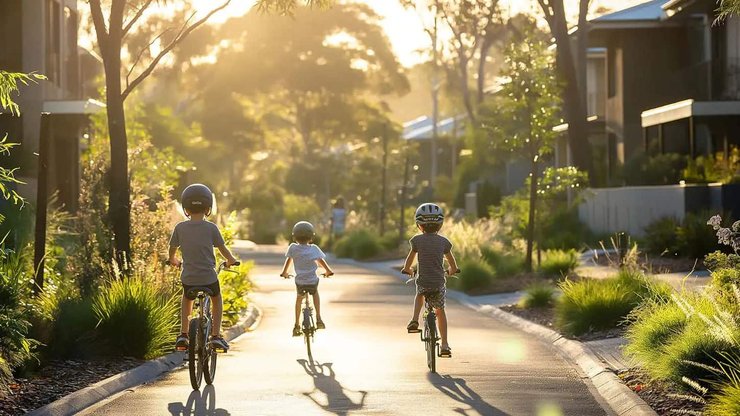 Enfants vélos